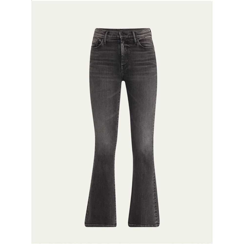 Mother The Weekender Flare Jeans Black Dark Gray Size 25 - Picture 3 of 16